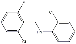 2-chloro-N-[(2-chloro-6-fluorophenyl)methyl]aniline Struktur