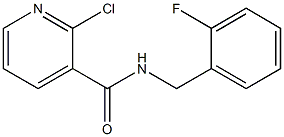 2-chloro-N-[(2-fluorophenyl)methyl]pyridine-3-carboxamide Struktur