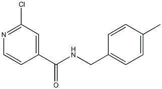 2-chloro-N-[(4-methylphenyl)methyl]pyridine-4-carboxamide Struktur