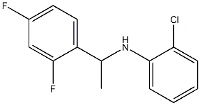 2-chloro-N-[1-(2,4-difluorophenyl)ethyl]aniline Struktur