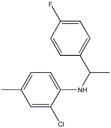 2-chloro-N-[1-(4-fluorophenyl)ethyl]-4-methylaniline Struktur