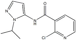 2-chloro-N-[1-(propan-2-yl)-1H-pyrazol-5-yl]pyridine-3-carboxamide Struktur