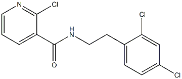 2-chloro-N-[2-(2,4-dichlorophenyl)ethyl]pyridine-3-carboxamide Struktur