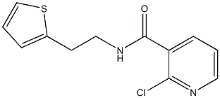 2-chloro-N-[2-(thiophen-2-yl)ethyl]pyridine-3-carboxamide Struktur