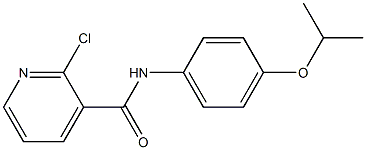 2-chloro-N-[4-(propan-2-yloxy)phenyl]pyridine-3-carboxamide Struktur