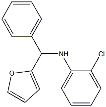 2-chloro-N-[furan-2-yl(phenyl)methyl]aniline Struktur