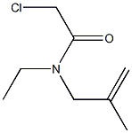 2-chloro-N-ethyl-N-(2-methylprop-2-en-1-yl)acetamide Struktur