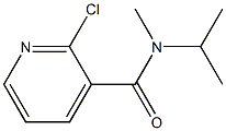 2-chloro-N-methyl-N-(propan-2-yl)pyridine-3-carboxamide Struktur