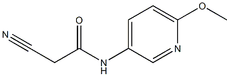 2-cyano-N-(6-methoxypyridin-3-yl)acetamide Struktur