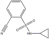 2-cyano-N-cyclopropylbenzenesulfonamide Struktur