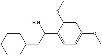 2-cyclohexyl-1-(2,4-dimethoxyphenyl)ethan-1-amine Struktur