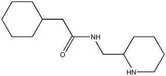 2-cyclohexyl-N-(piperidin-2-ylmethyl)acetamide Struktur