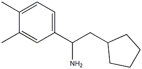 2-cyclopentyl-1-(3,4-dimethylphenyl)ethan-1-amine Struktur