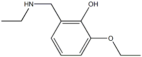 2-ethoxy-6-[(ethylamino)methyl]phenol Struktur