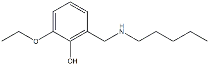 2-ethoxy-6-[(pentylamino)methyl]phenol Struktur