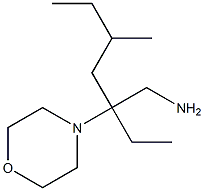 2-ethyl-4-methyl-2-morpholin-4-ylhexan-1-amine Struktur