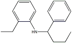 2-ethyl-N-(1-phenylbutyl)aniline Struktur