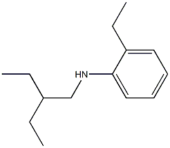 2-ethyl-N-(2-ethylbutyl)aniline Struktur