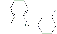 2-ethyl-N-(3-methylcyclohexyl)aniline Struktur