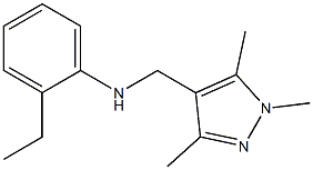 2-ethyl-N-[(1,3,5-trimethyl-1H-pyrazol-4-yl)methyl]aniline Struktur