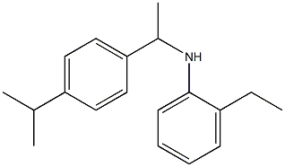 2-ethyl-N-{1-[4-(propan-2-yl)phenyl]ethyl}aniline Struktur