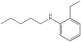 2-ethyl-N-pentylaniline Struktur