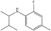 2-fluoro-4-methyl-N-(3-methylbutan-2-yl)aniline Struktur