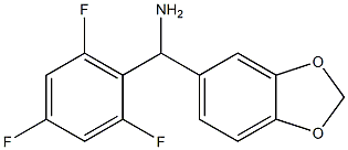 2H-1,3-benzodioxol-5-yl(2,4,6-trifluorophenyl)methanamine Struktur