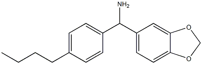 2H-1,3-benzodioxol-5-yl(4-butylphenyl)methanamine Struktur