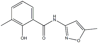 2-hydroxy-3-methyl-N-(5-methyl-1,2-oxazol-3-yl)benzamide Struktur