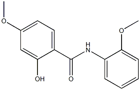 2-hydroxy-4-methoxy-N-(2-methoxyphenyl)benzamide Struktur