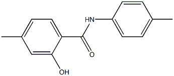 2-hydroxy-4-methyl-N-(4-methylphenyl)benzamide Struktur