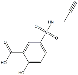 2-hydroxy-5-(prop-2-yn-1-ylsulfamoyl)benzoic acid Struktur