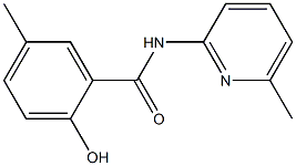 2-hydroxy-5-methyl-N-(6-methylpyridin-2-yl)benzamide Struktur