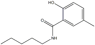 2-hydroxy-5-methyl-N-pentylbenzamide Struktur