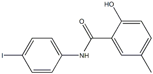 2-hydroxy-N-(4-iodophenyl)-5-methylbenzamide Struktur