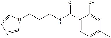 2-hydroxy-N-[3-(1H-imidazol-1-yl)propyl]-4-methylbenzamide Struktur