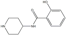 2-hydroxy-N-piperidin-4-ylbenzamide Struktur