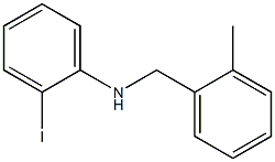 2-iodo-N-[(2-methylphenyl)methyl]aniline Struktur