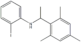 2-iodo-N-[1-(2,4,6-trimethylphenyl)ethyl]aniline Struktur