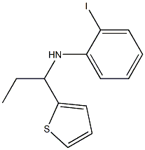 2-iodo-N-[1-(thiophen-2-yl)propyl]aniline Struktur