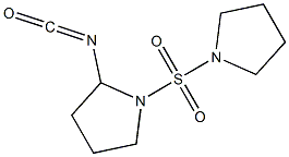 2-isocyanato-1-(pyrrolidine-1-sulfonyl)pyrrolidine Struktur