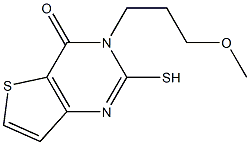 2-mercapto-3-(3-methoxypropyl)thieno[3,2-d]pyrimidin-4(3H)-one Struktur