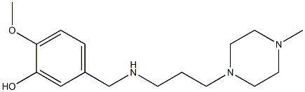 2-methoxy-5-({[3-(4-methylpiperazin-1-yl)propyl]amino}methyl)phenol Struktur