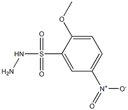 2-methoxy-5-nitrobenzene-1-sulfonohydrazide Struktur