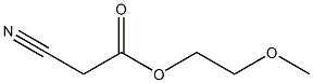 2-methoxyethyl 2-cyanoacetate Struktur