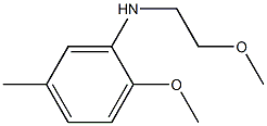 2-methoxy-N-(2-methoxyethyl)-5-methylaniline Struktur