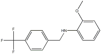 2-methoxy-N-{[4-(trifluoromethyl)phenyl]methyl}aniline Struktur