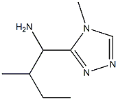 2-methyl-1-(4-methyl-4H-1,2,4-triazol-3-yl)butan-1-amine Struktur