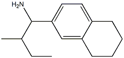 2-methyl-1-(5,6,7,8-tetrahydronaphthalen-2-yl)butan-1-amine Struktur